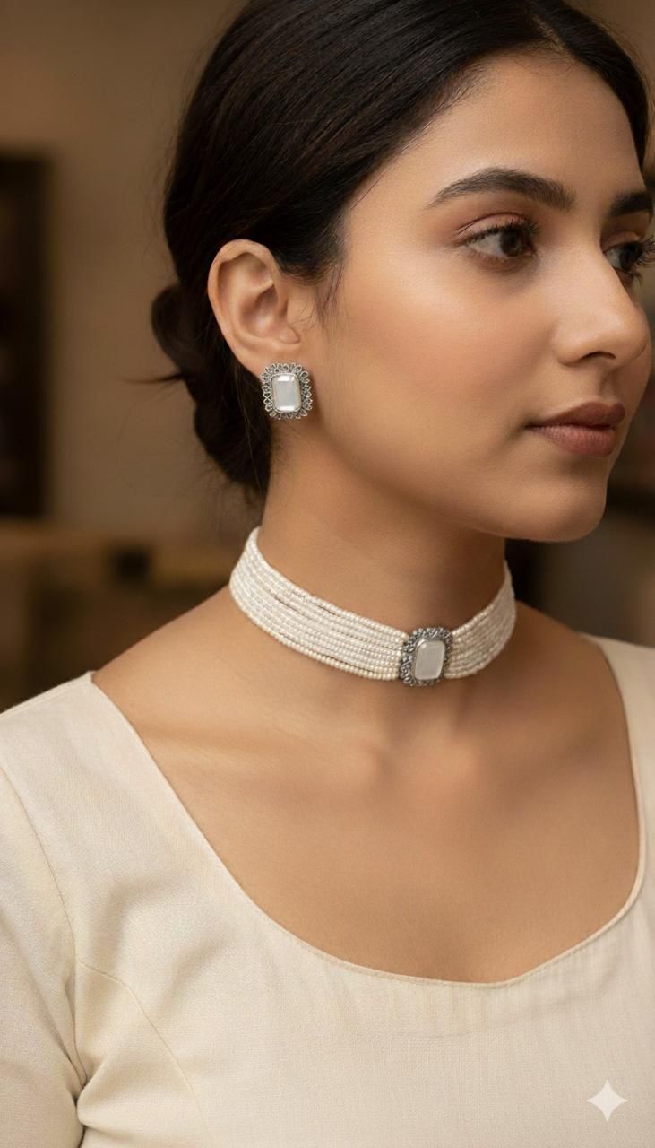 Colouful stone Pearl cluster Chooker