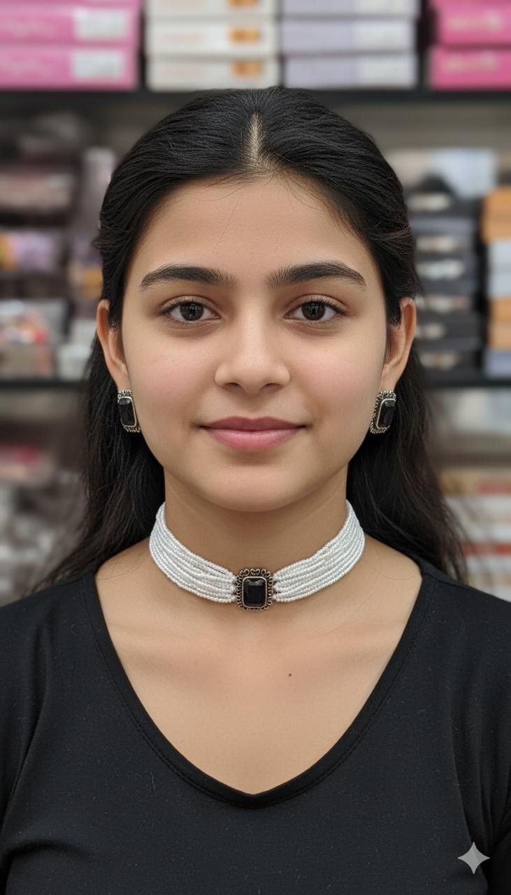 Colouful stone Pearl cluster Chooker