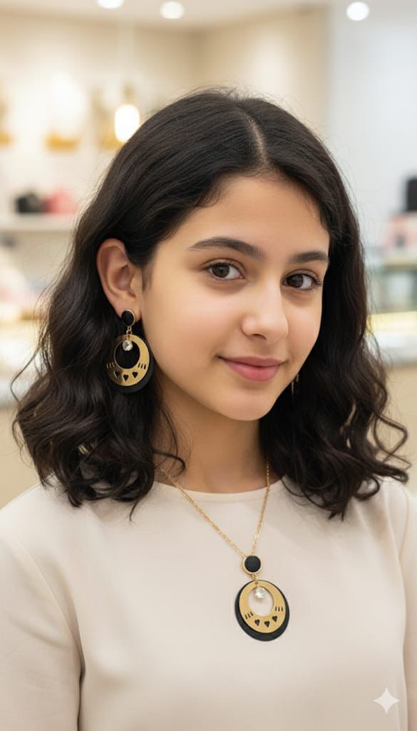 Stainless steel chain + earrings combo