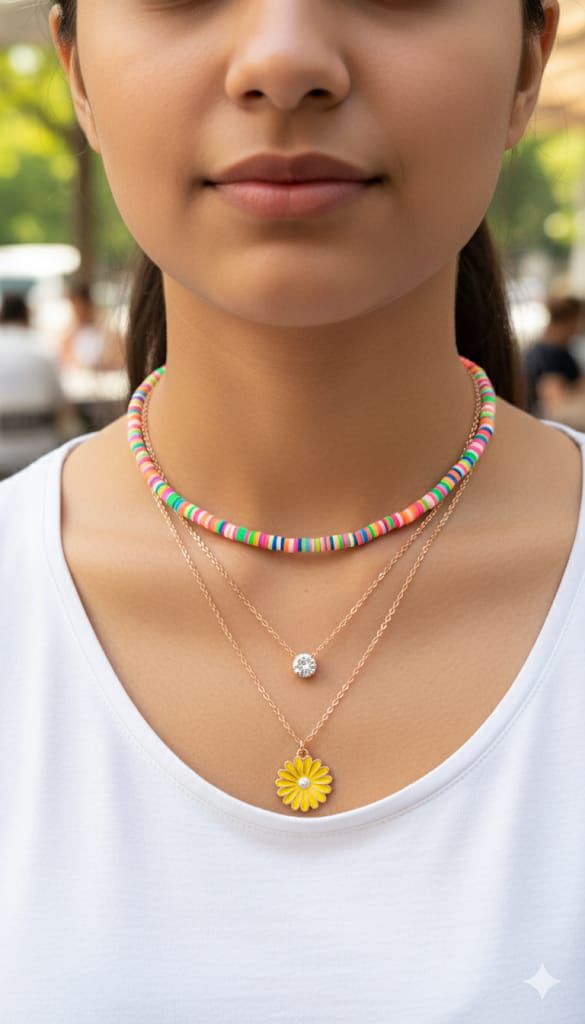 Multicoloured 3 line chains